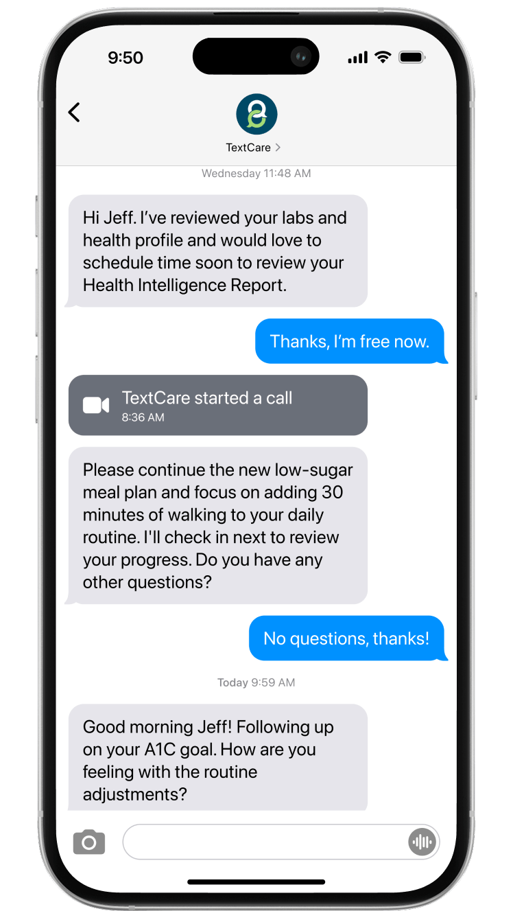 TextCare Phone Conversation